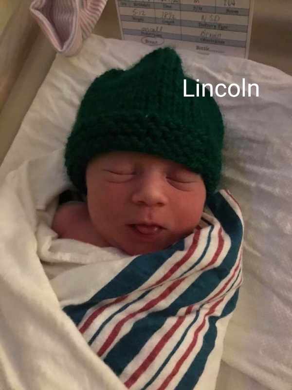Baby Lincoln birthed with certified doula Laura
